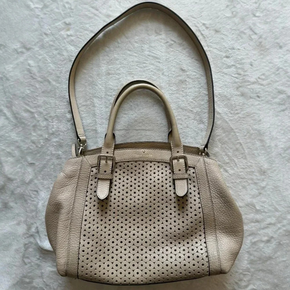 kate spade Handbags - kate spade New York Leather Top Handle Shoulder Bag Satchel, Geometric Circles